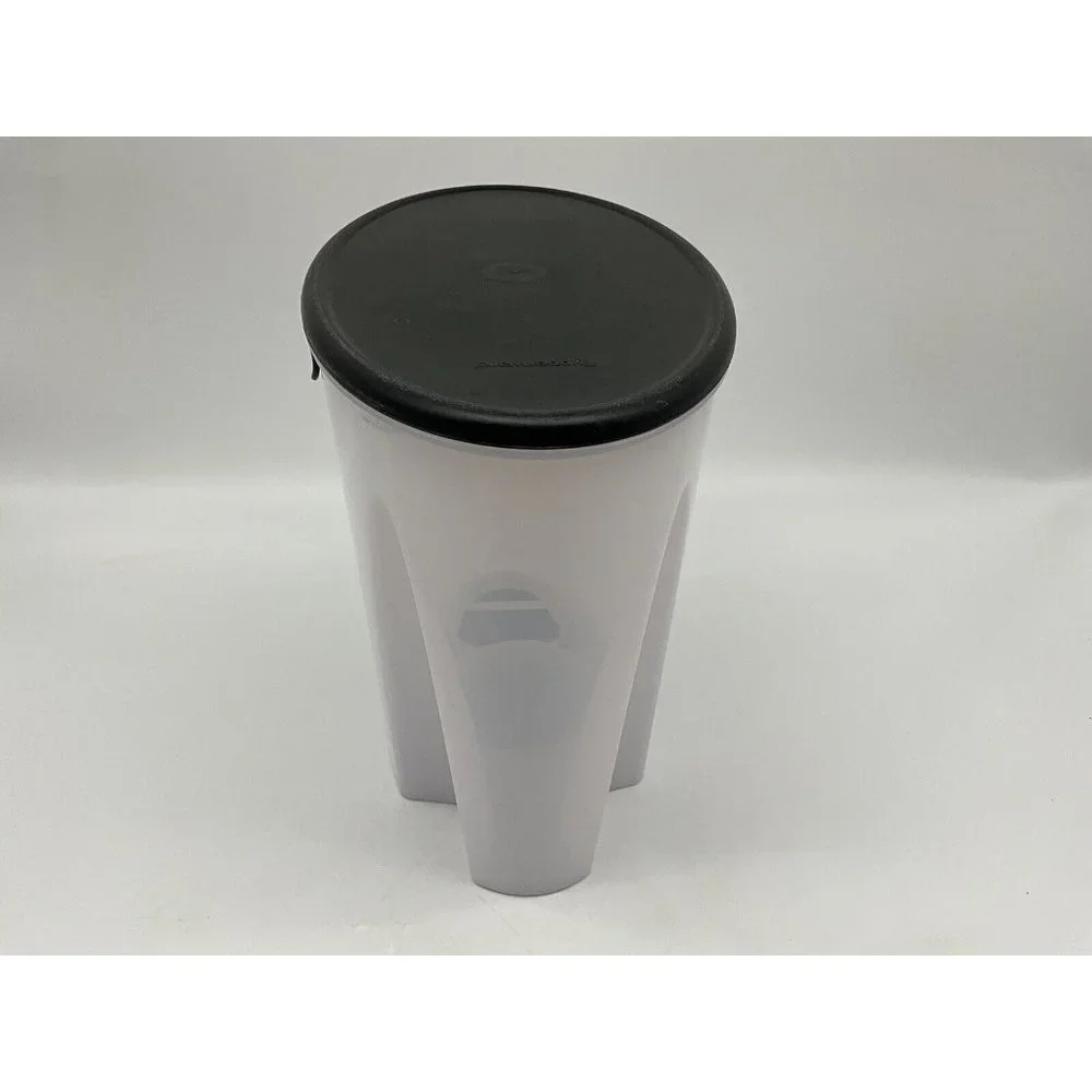 Tupperware Vintage First In First Out (FIFO) Canister with Black Lid